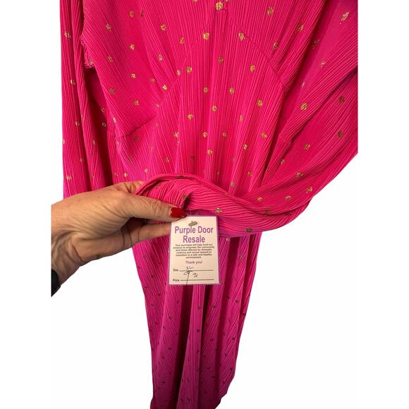 NWT Never Fully Dressed Pink Plisse Emma Dress - Size 20 - Picture 15 of 16